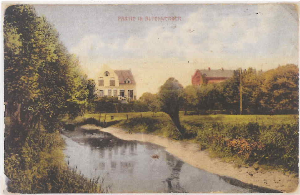 Altenwerder Schleusengraben 1907 Quelle: Geschichtswerkstatt Süderelbe